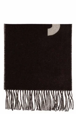 Jacquemus BROWN Scarf with logo