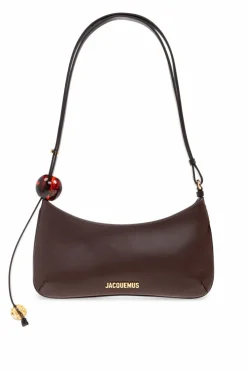 Jacquemus BROWN Shoulder bag `Bisou Perle`