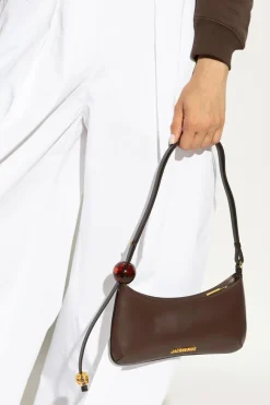 Jacquemus BROWN Shoulder bag `Bisou Perle`