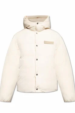 Jacquemus cream Jacket with logo