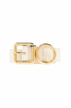 Jacquemus cream Leather belt