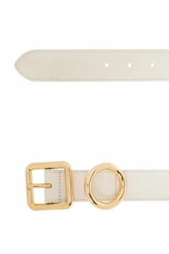 Jacquemus cream Leather belt