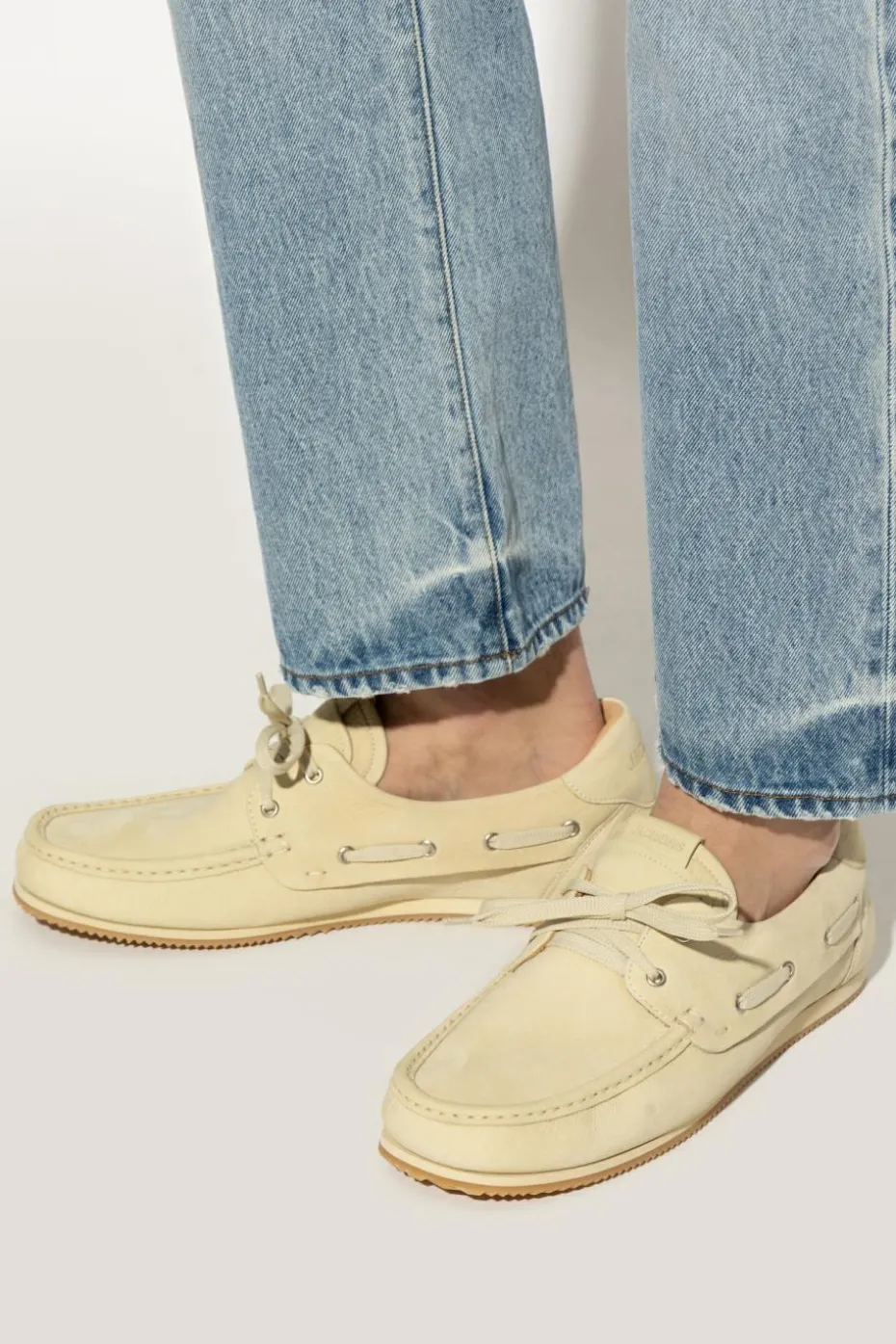 Jacquemus cream Leather shoes Les Batto