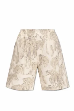 Jacquemus cream Patterned shorts