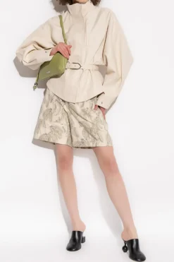 Jacquemus cream Patterned shorts