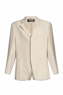 Jacquemus cream Single-breasted blazer