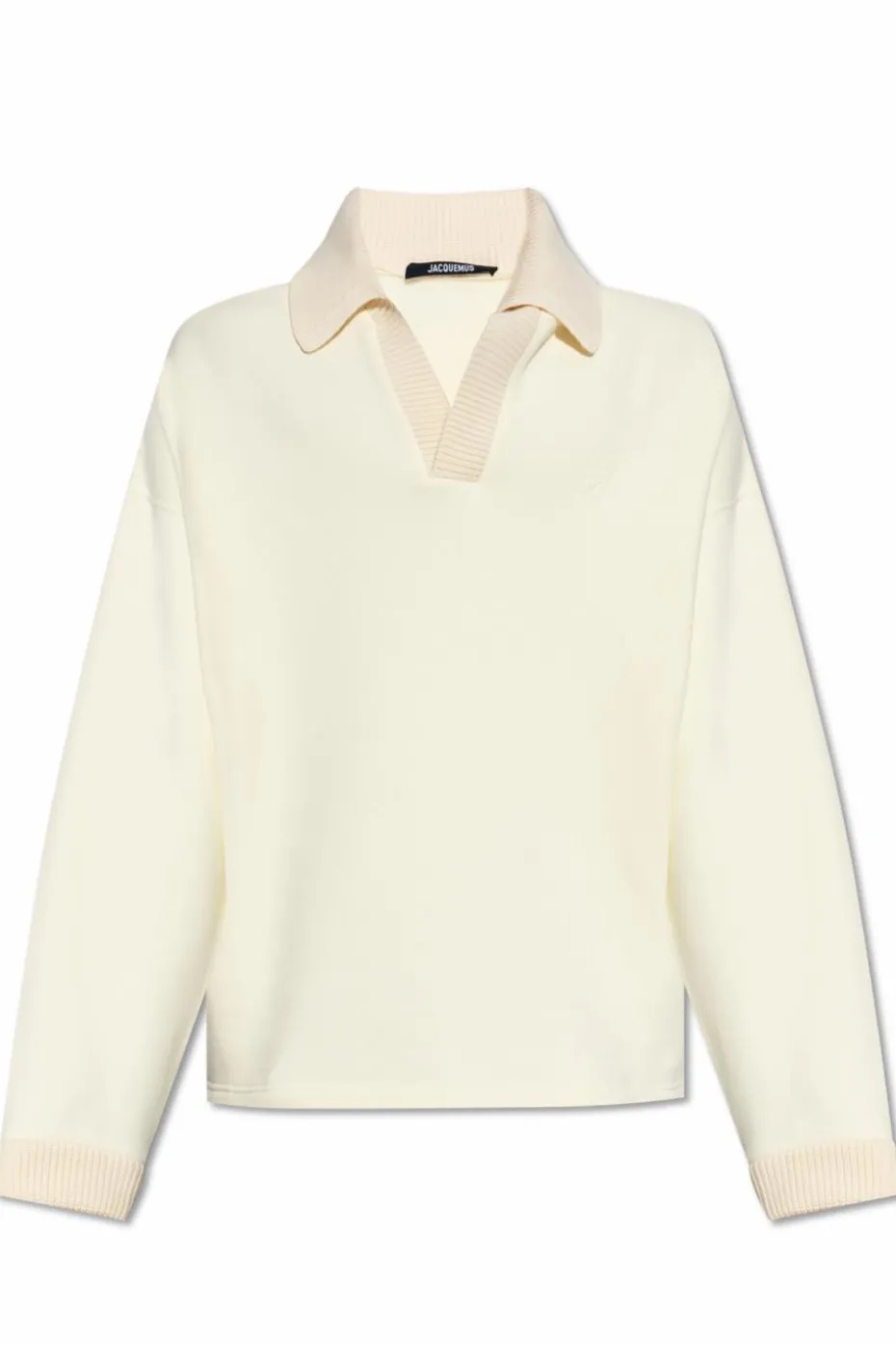 Jacquemus cream Sweatshirt with collar