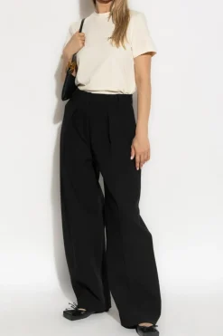 Jacquemus cream T-shirt with logo patch