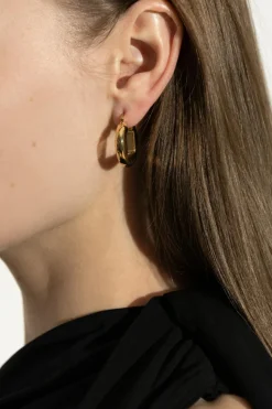 Jacquemus GOLD Earrings `Rond Carré`