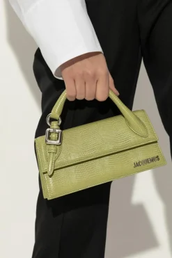 Jacquemus GREEN "Le Chiquito Long Boucle" handbag