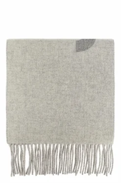 Jacquemus GREY Wool scarf with logo