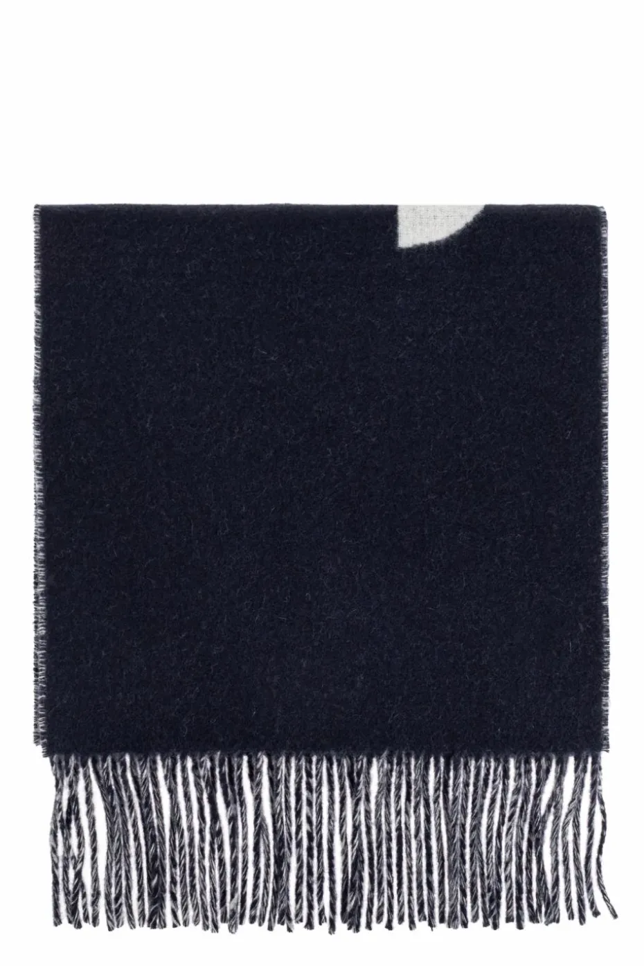 Jacquemus NAVY BLUE Wool scarf with logo