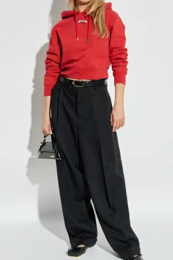 Jacquemus RED Sweatshirt with logo