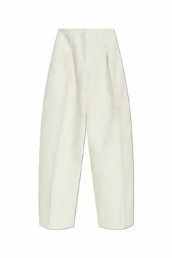 Jacquemus WHITE Creased pants "Curvo"