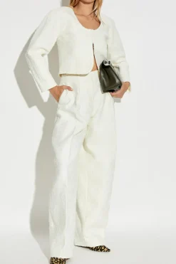 Jacquemus WHITE Creased pants "Curvo"