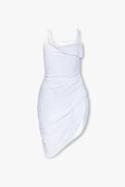 Jacquemus WHITE ‘Saudade’ slip dress