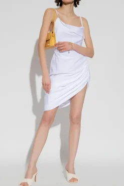 Jacquemus WHITE ‘Saudade’ slip dress