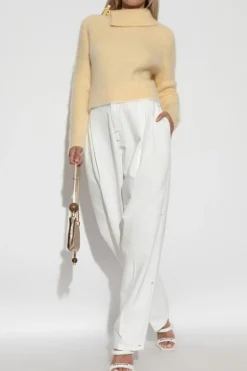 Jacquemus YELLOW Mohair sweater