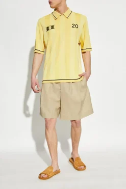 Jacquemus YELLOW Patterned polo