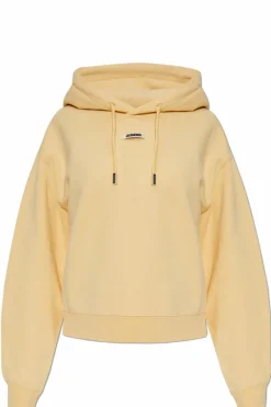 Jacquemus YELLOW Sweatshirt with logo