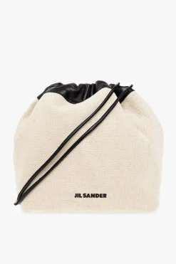 JIL SANDER beige Bucket shoulder bag