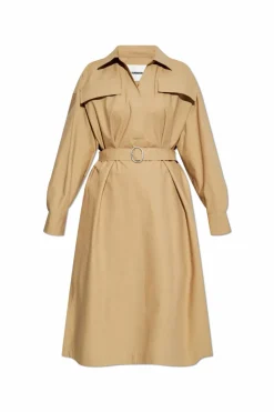 JIL SANDER+ beige Dress with belt