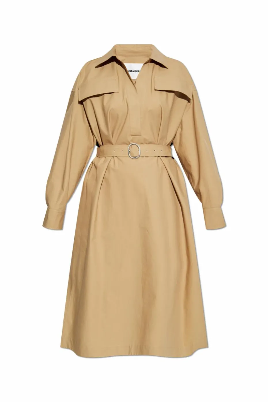 JIL SANDER+ beige Dress with belt