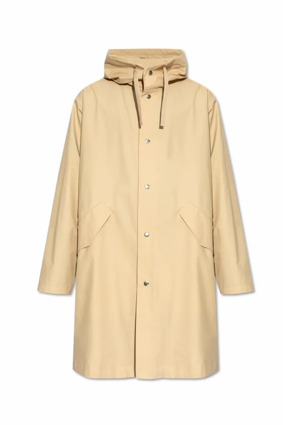 JIL SANDER beige Hooded coat
