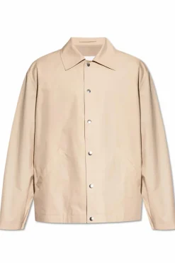 JIL SANDER beige Jacket with logo