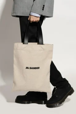 JIL SANDER beige Shopper bag