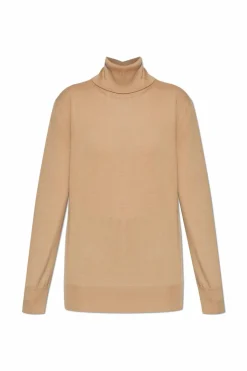 JIL SANDER beige Wool turtleneck