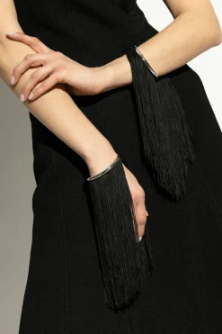 JIL SANDER BLACK Bracelet set