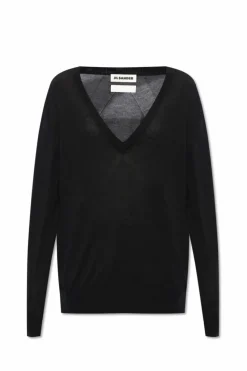 JIL SANDER BLACK Cashmere sweater
