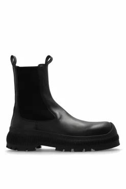 JIL SANDER+ BLACK Chelsea boots with logo