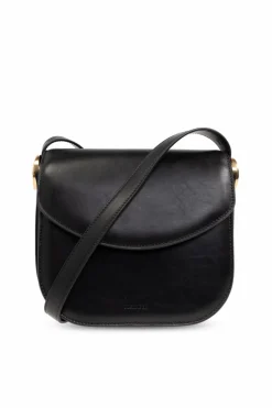 JIL SANDER BLACK ‘Coin Medium’ shoulder bag