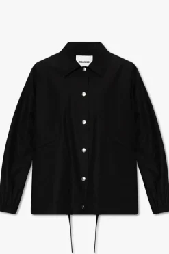 JIL SANDER BLACK Cotton jacket