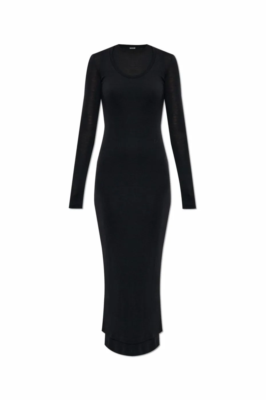 JIL SANDER+ BLACK Double-layered dress