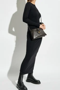 JIL SANDER+ BLACK Double-layered dress
