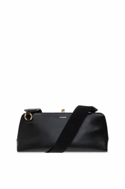 JIL SANDER BLACK ‘Goji Small’ shoulder bag