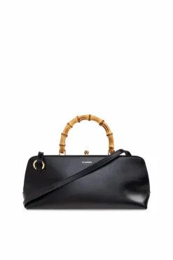 JIL SANDER BLACK Handbag Goji Bambo Small