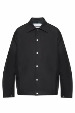 JIL SANDER BLACK Jacket with collar