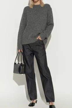 JIL SANDER BLACK Jeans with logo