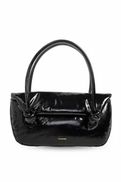 JIL SANDER BLACK ‘Knott Small’ shoulder bag