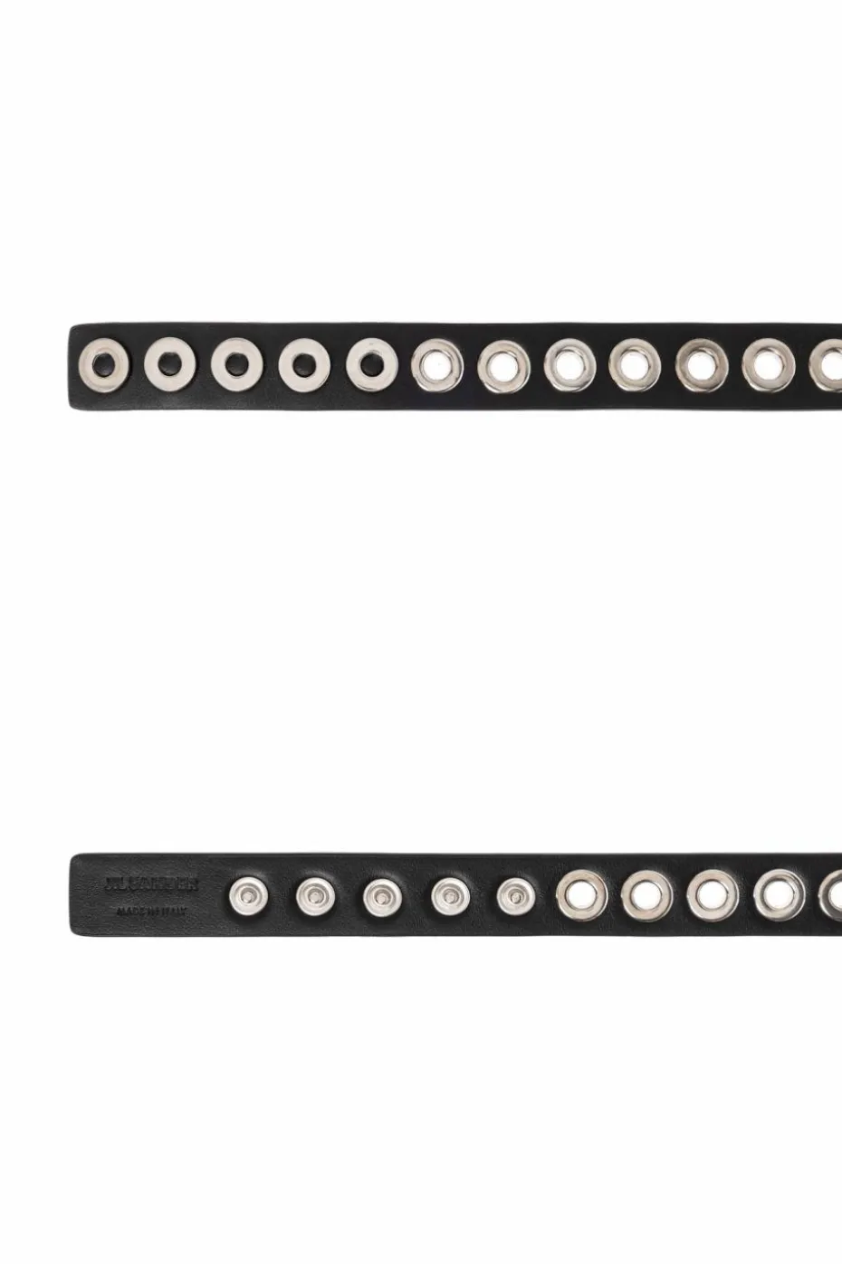 JIL SANDER BLACK Leather belt