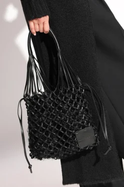 JIL SANDER+ BLACK Leather Shoulder Bag