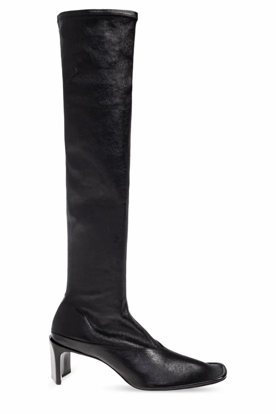 JIL SANDER BLACK Leather boots