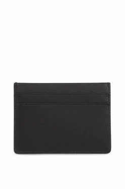 JIL SANDER BLACK Leather card case