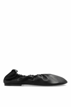 JIL SANDER BLACK Leather Ballerinas