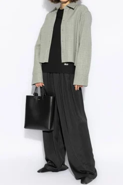 JIL SANDER BLACK Long-sleeved T-shirt