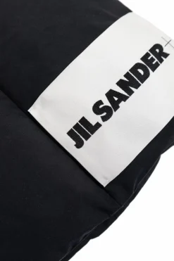 JIL SANDER+ BLACK Scarf with logo